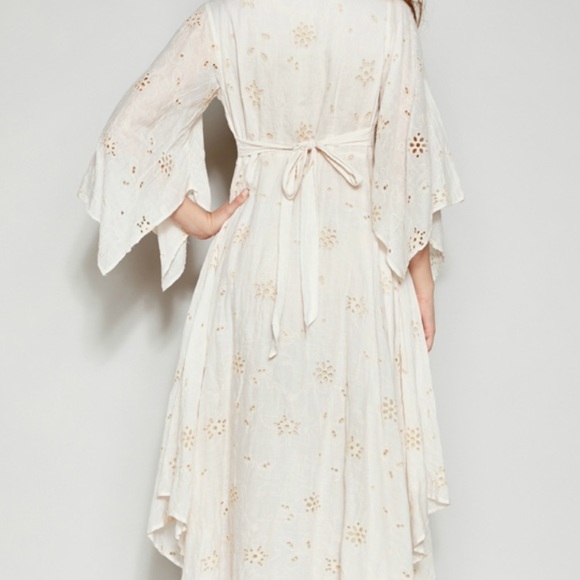 Rare Heidi Abra This Little Bird Eyelet Dress M - Picture 2 of 9